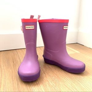 Hunter purple toddler rain boots size 10